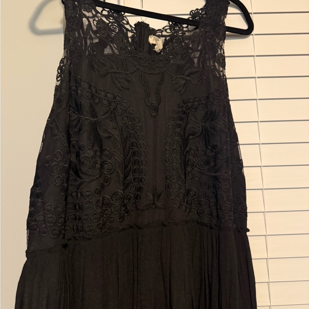 Rebellion Black Halter Midi Sundress